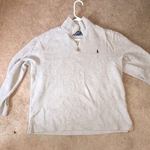 Large Polo Half ZIP Sweater
